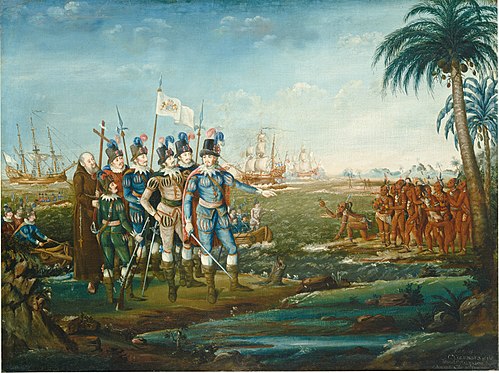 First Landing of Christopher Columbus, 1800, Frederick Kemmelmeyer