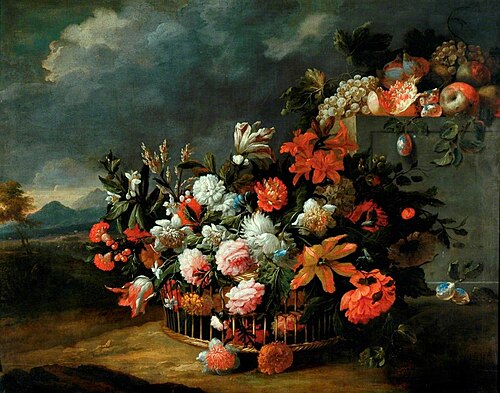 Basket of Flowers, , Jean-Baptiste Monnoyer