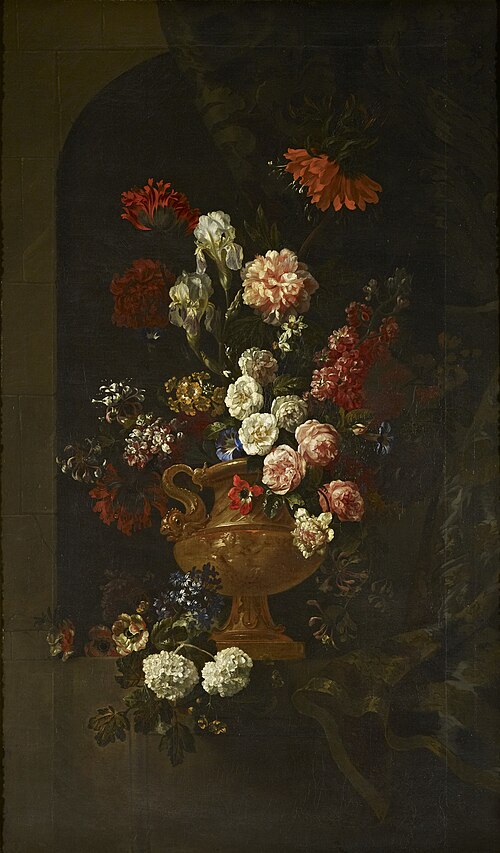 Still Life with Flowers in a Vase, 1693, Jean-Baptiste Monnoyer