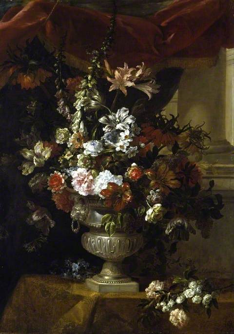An urn with flowers, 1698, Jean-Baptiste Monnoyer