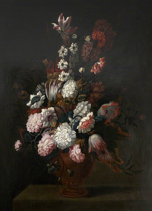 An Earthenware Vase of  Flowers, 1662, Jean-Baptiste Monnoyer