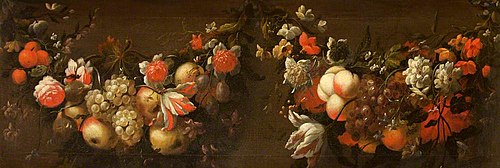 Garlands of Flowers and Fruit, 1677, Jean-Baptiste Monnoyer