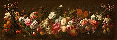 Garlands of Flowers and Fruit, 1677, Jean-Baptiste Monnoyer