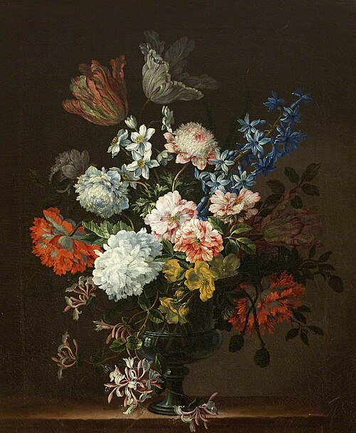 Flowerpiece in an Urn, 1677, Jean-Baptiste Monnoyer