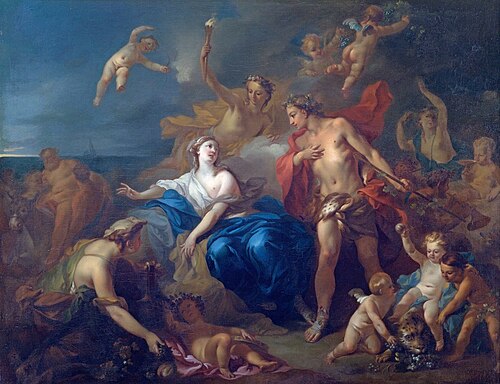 The Marriage of Bacchus and Ariadne, , Pierre-Jacques Cazes