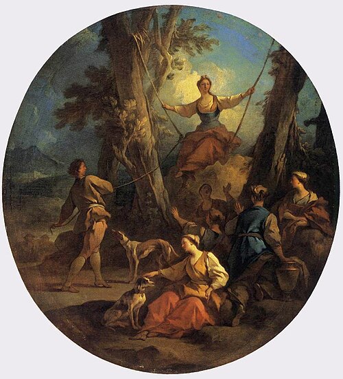La Balançoire, 1732, Pierre-Jacques Cazes
