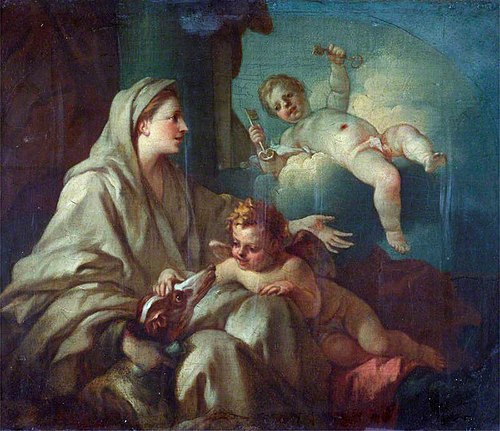 An Allegory: Fidelity, 1700, Pierre-Jacques Cazes