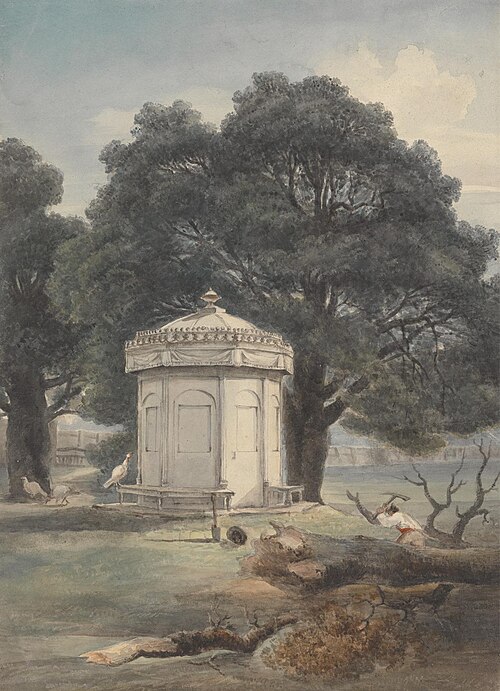 A Garden in India, , George Chinnery