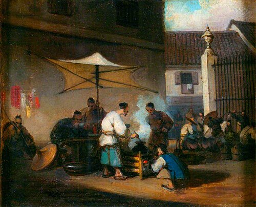 Chinese Street Scene at Macao, , George Chinnery