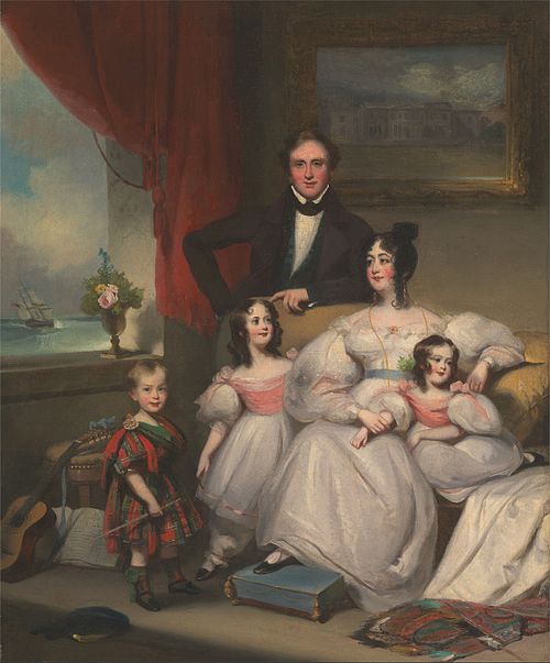 An English Family in Macao, 1835, George Chinnery