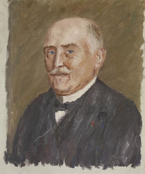 Portrait de Gustave Macon, premier conservateur du musée Condé, 1928, Frédéric Montenard