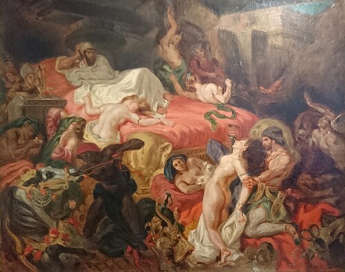 Mort de Sardanapale, 1844, Frédéric Villot