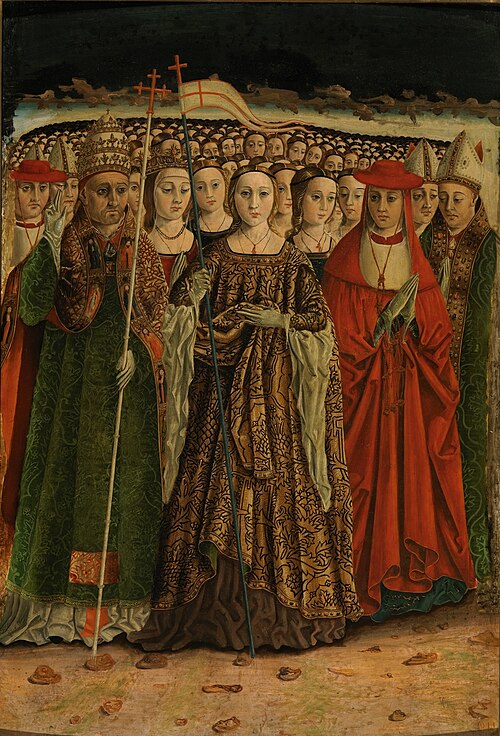 Santa Úrsula con las once mil vírgenes, 1490, Maestro de las Once Mil Vírgenes