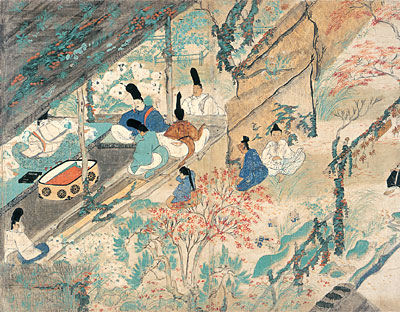 Kitano Tenjin engi emaki, 1219, Fujiwara no Nobuzane