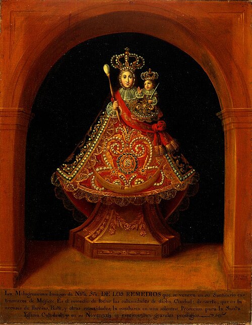 The Miraculous Image of the Virgen de los Remedios, 1826, José María Vázquez