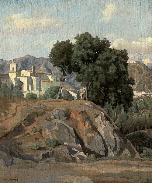 View of La Cava, 1840, Félix-Hippolyte Lanoüe