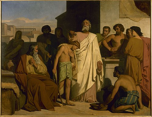 L'onction de David par Samuel, 1842, Félix-Joseph Barrias