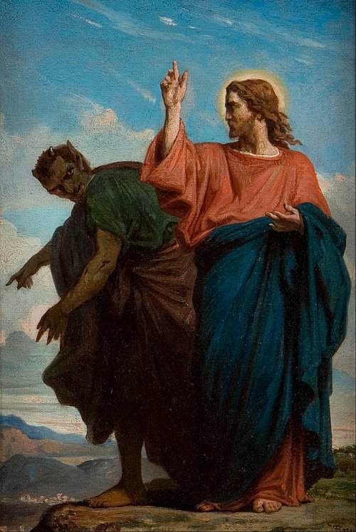The Temptation of Christ by the Devil, 1860, Félix-Joseph Barrias