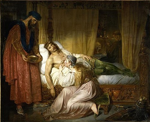 Le dévouement de la Princesse Sibylle, 1832, Félix Auvray