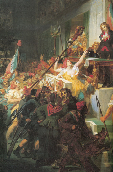 Boissy d'Anglas saluant la tête du député Féraud, 1831, Félix Auvray