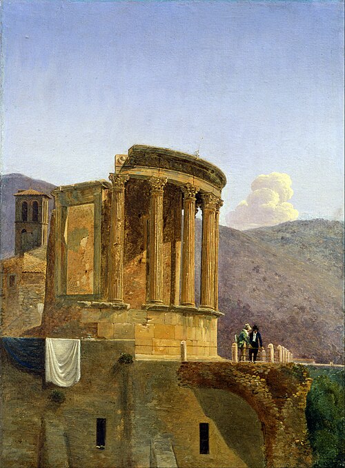 The Temple of Vesta at Tivoli, 1811, Félix Boisselier