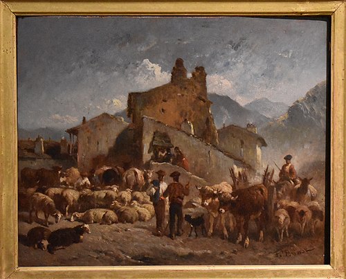 Retour du bétail (923.24.165), 1865, Félix Brissot de Warville