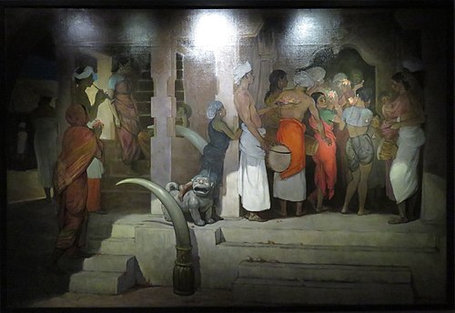 Temple de la Dent à Kandy, 1877, Félix Régamey