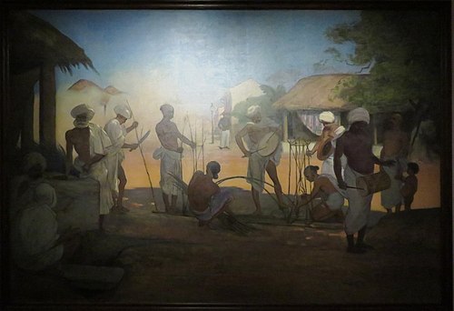 Préparation d'enterrement à Singapour, 1877, Félix Élie Régamey