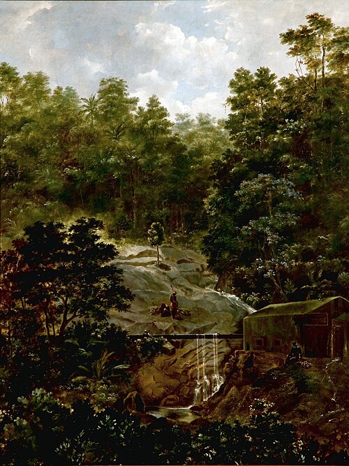 View of "Mãe d'Água" (Landscape of Tijuca), 1841, Félix-Émile Taunay