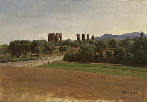 Vue de l’aqueduc de Mons à Fréjus, 1840, Gabriel Prieur