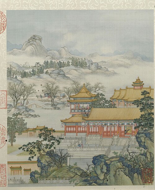 陈枚山水楼阁图册, , Chen Mei
