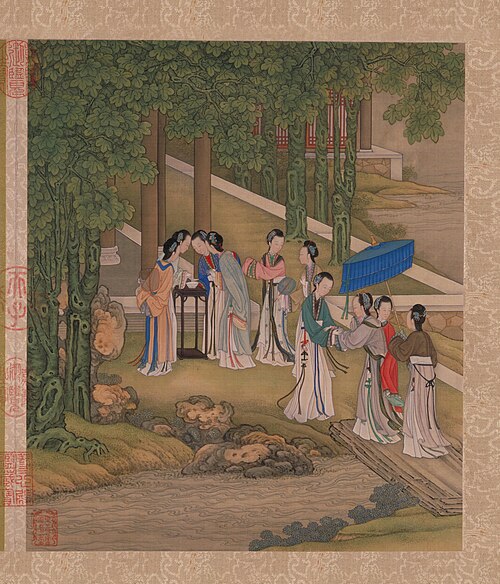 陈枚月漫清游图册, , Chen Mei
