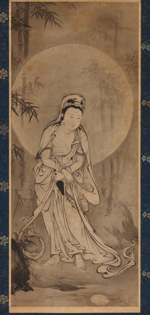 Willow-and-Moon Kannon (Yōryū Kannon), 1500, Gakuō