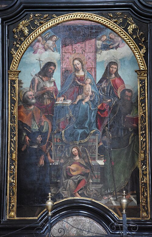 Madonna in trono, Santi e donatore, 1515, Gandolfino da Roreto
