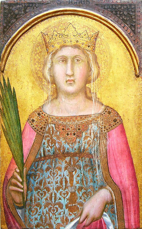 Sainte Catherine d'Alexandrie, 1343, Pietro Lorenzetti