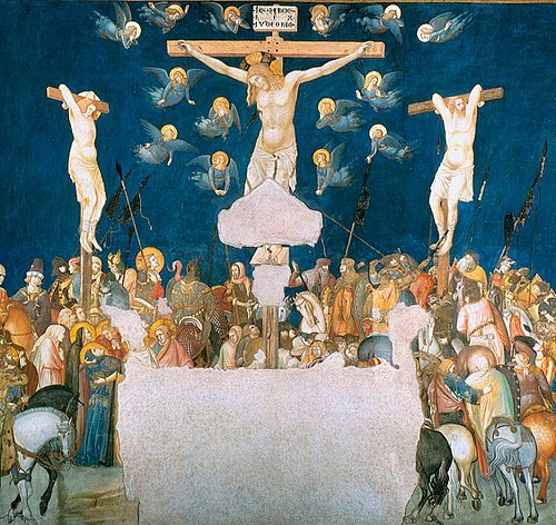 Crucifixion, 1310, Pietro Lorenzetti