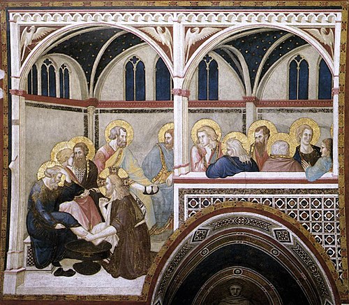 Le lavement des pieds, 1310, Pietro Lorenzetti