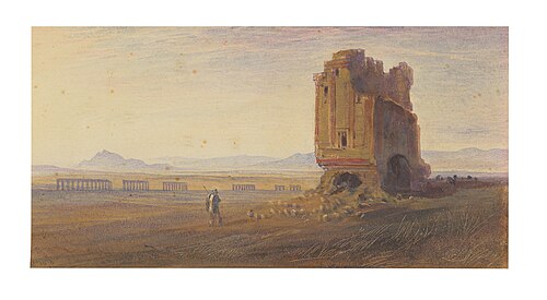 The Roman Campagna, , Edward Lear
