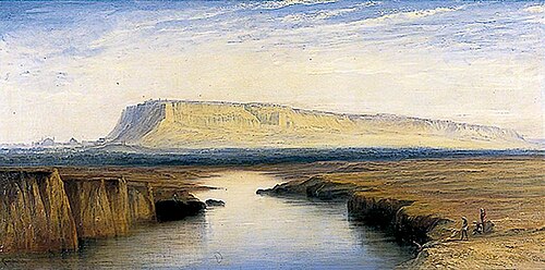 View of Gwalior, India, 1884, Edward Lear