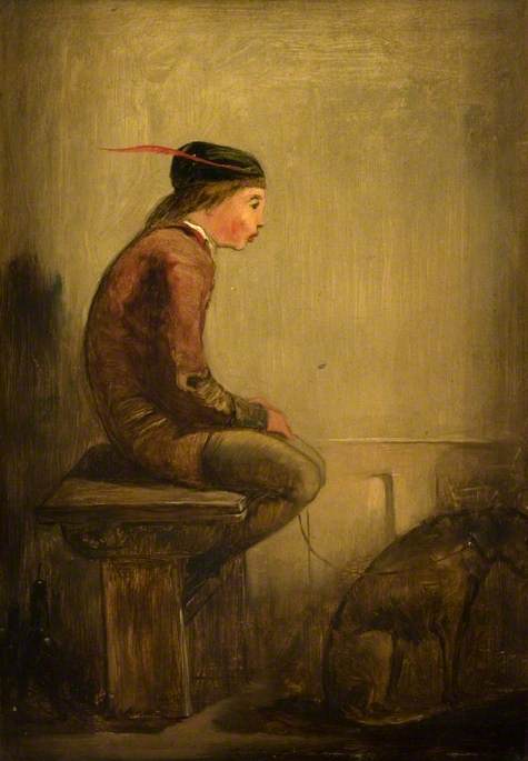 Launce and His Dog, , Edward Lear