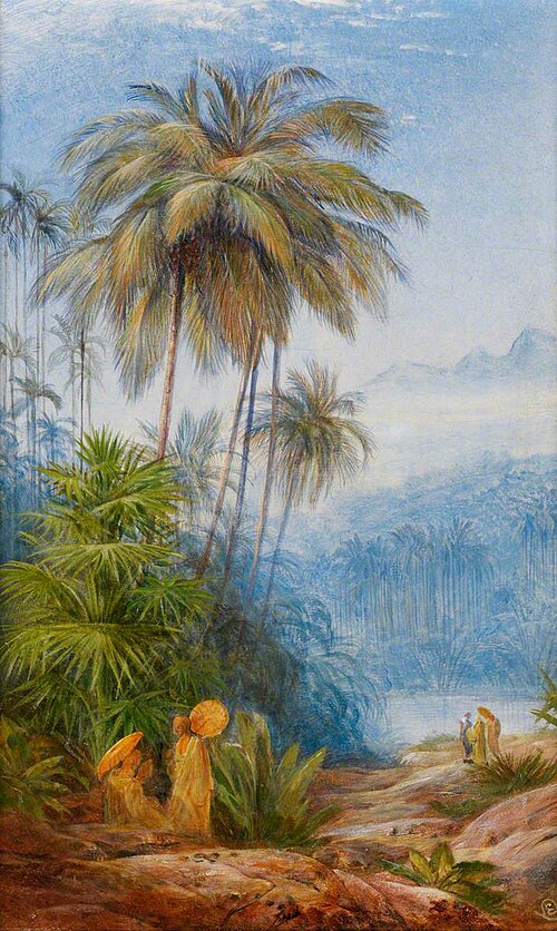 Ceylon Scenery, , Edward Lear