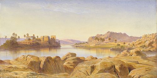 Philae, Egypt, 1863, Edward Lear