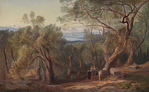 Corfu from Santa Decca, 1862, Edward Lear