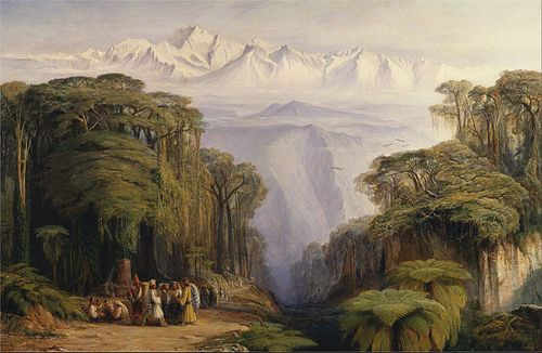 Kangchenjunga from Darjeeling, 1879, Edward Lear