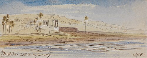 Dendour, 2-15 pm, 31 January 1867 (298), 1867, Edward Lear