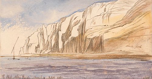 Gebel Sheikh Abu Fodde, 8-00 am, 4 March 1867 (588), 1867, Edward Lear