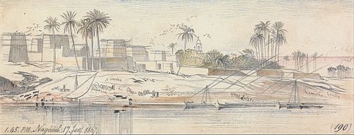 Negadeh, 1-45 pm, 17 January 1867 (190), 1867, Edward Lear