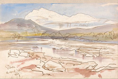 Vjose, 12-30 p.m., 16 April 1857, 1857, Edward Lear
