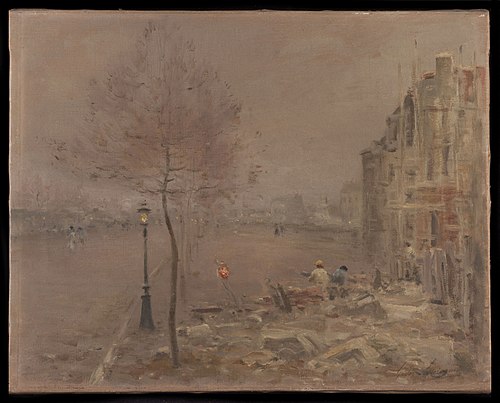 Boulevard Berthier, le soir, 1890, Gaston Guignard