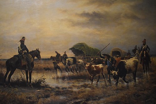 Convoi dans les marais de Quiberon, 1794, 1883, Gaston Guignard